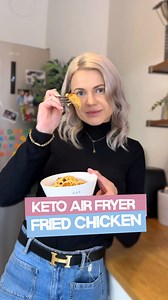 Keto High Protein Air Fryer Fried Chicken for Weight Loss & Blood Sugar Control 🍗🔥 📌 Save & share this keto high protein recipe ❤️ Crispy on the outside, juicy on the inside 🍗✨ This keto high protein air fryer fried chicken is the perfect comfort meal for weight loss, glucose control and steady energy — without the carbs. This recipe makes about 2–3 servings. You’ll need: 🥛 Greek yoghurt (for the marinade) 🍗 chicken breast, cut into cubes 🥚 1 egg, beaten 🌰 almond flour 🧀 grated Parmesan