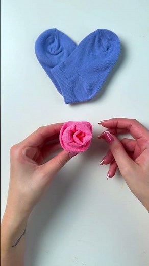Easy Sock Rose Craft🌹 – Unique and Fun DIY!