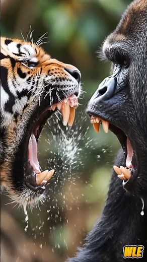Tiger vs Gorilla Fight