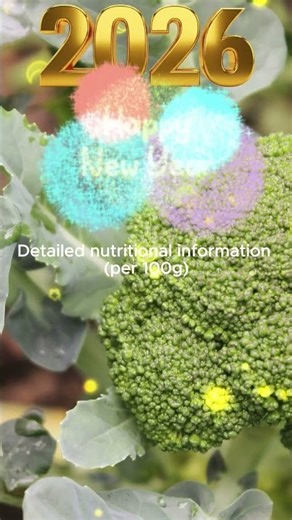 Detailed nutritional information per 100g