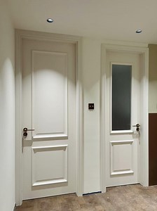[Hot Item] Modern Fireproof Wooden Interior Door with White Paint Shaker Design