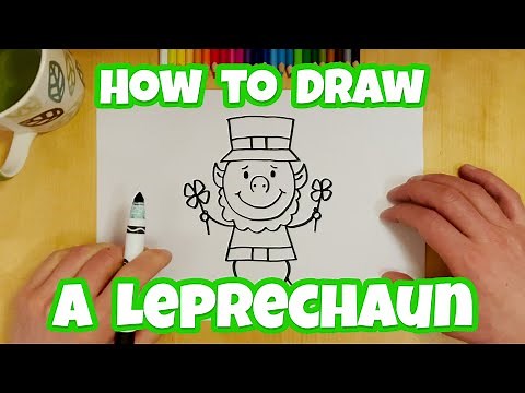 How to Draw a St. Patrick's Day Leprechaun - Easy Drawing for Kids & Beginners | Otoons.net