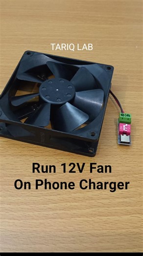 Run 12V DC Fan on Phone Charger