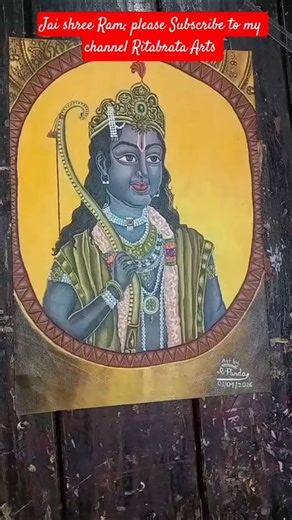 Shree Ram drawing with Acrylic paint; JAI SHREE RAM 🙏🙏🙏