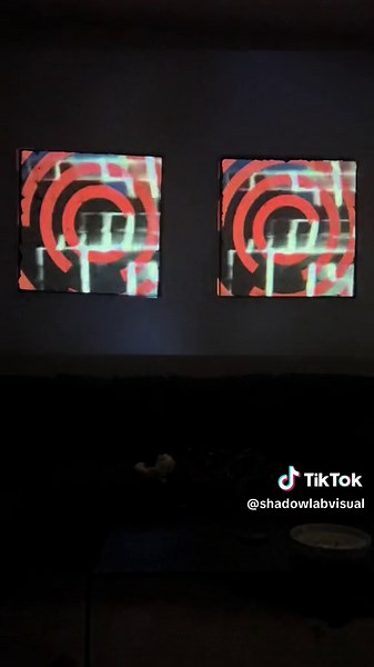 Living room art installation? Sure. #projectionmapping #visuals #vj #art