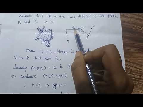 Theorem 2.1 In a tree, any two vertices are connected by a unique path.. graph theory bondy murty