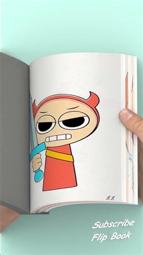 Sprunki OC Lukis Phase 4 INSANE Flipbook #Flipbook #Creativity