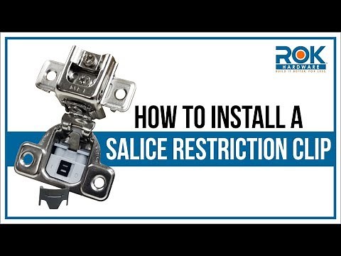 Hinge Restriction Clip Installation Guide - Salice Angle Reduction