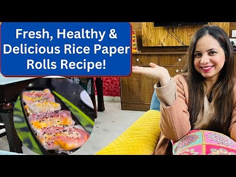 Fresh & Healthy Rice Paper Rolls Recipe | Easy Vietnamese Summer Rolls
