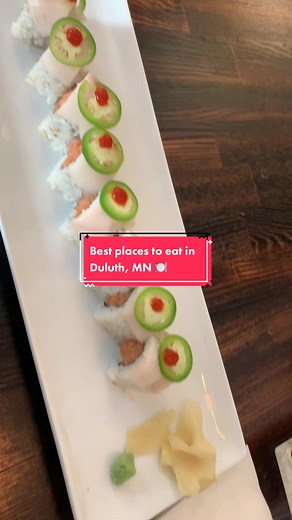 Here are my 5 favorite places to eat in Duluth, MN 🍽️. #bestofduluthmn #bestplacestoeat #duluthmn #minnesota #phoholic #unclelouiscafe #wasabi #atsarastable #chestercreek #duluthgrill #tasteofsaigon #mexicolindorestaurant #foodie