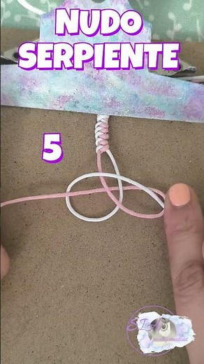 como hacer PULSERAS de HILO con el NUDO SERPIENTE en 6 PASOS tutorial MACRAME FACIL