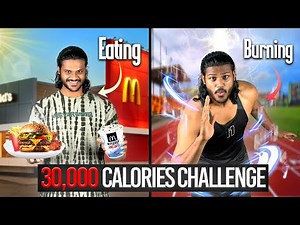 We Tried Eating & Burning 30,000 Calories in 12 Hours (Extreme Test)💀‼️