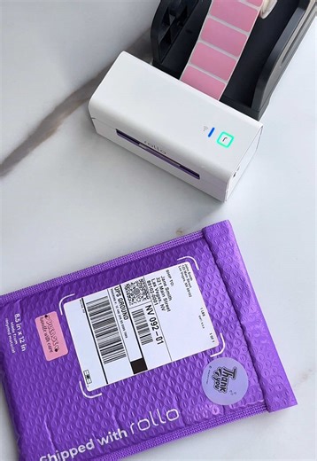 Rollo thermal printer tutorial: load, print, and stick 🏷️ The simplest way to print shipping labels for your small business. #shippinglabels #thermalprinter #smallbusinesstips #shippingtutorial #packingorders