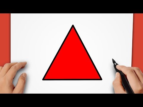 How to Draw a Simple triangle - Step By Step
