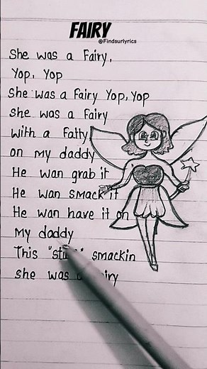 FAIRY - Myaaa P (Lyrics & Subtitles) she was a fairy #shorts #lyrics #trending