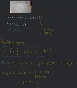 Sets Exercise 1.11. Study the venn diagrams given below and wi... | Filo