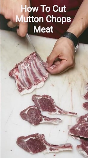 How To Cut Mutton Chops Meat By Expert Butcher #shorts #muttoncutting #mkcuttingskills #food