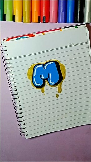 How to Draw Graffiti Letters (Easy Tutorial) 🎨 | Graffiti Letter 'M'