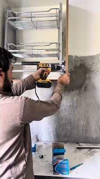 Modern Kitchen Pull-Out Basket Installation by Expert Carpenter #interiordesign