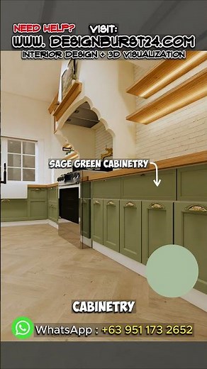 Fresh Farmhouse Kitchen – Natural Materials & Colors | Home Transformation #interiordesign