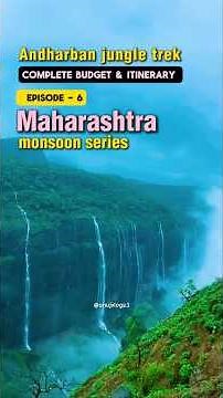Andharban Jungle trek - the most Beautiful trek of Maharashtra😍 #monsoon #trek #maharashtra #travel