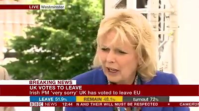 "This is a dreadful day - two fronts - a dreadful for our economy and I think also a dreadful day for our country" says Business Minister Anna Soubry | BBC Politics