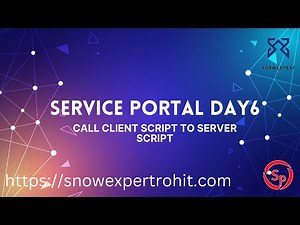 Service Portal D6 - Call Client side to Server Side Function