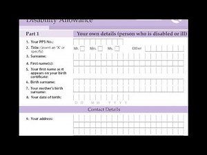 Disability Allowance