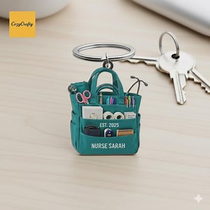 Personalized Nurse Keychain, Custom Name Medical Bag Acrylic Keyring, RN LPN Gift, Healthcare Worker Keepsake, Nurse Lover Gift - Etsy