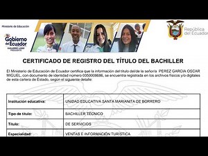 IMPRIMIR TU TÍTULO DE BACHILLER - FACIL Y RAPIDO - 2023