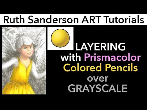 LAYERING PRISMACOLOR Colored Pencils over GRAYSCALE PICTURES