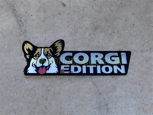 Corgi Edition Car Truck Badge - Etsy