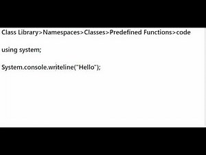 .NET Framework - Base Class Library - Dot Net Video Tutorials in Telugu - PART 6