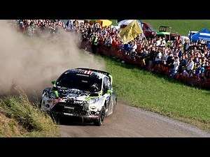 Ken Block crashes in WRC Rally Finland 2012