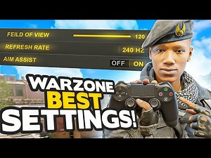 Warzone All BEST SETTINGS for CONSOLE + PC & LAG FIX (Controller Settings)