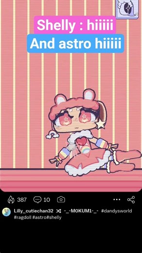 cute astro and cute shelly