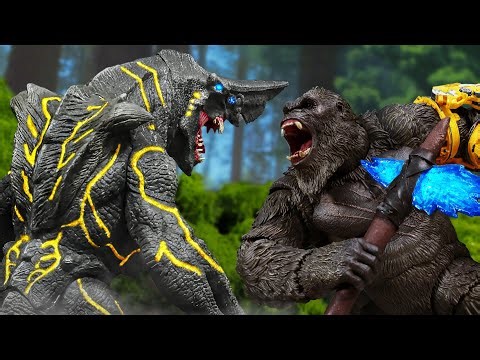 GODZILLA x KONG: The Kaiju Adventure (Part 1) | Stop-motion battle