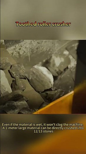 Tooth Roll Crusher – NO clogging, even with WET materials! 💦#machine #stone #crusher #tooth #roll