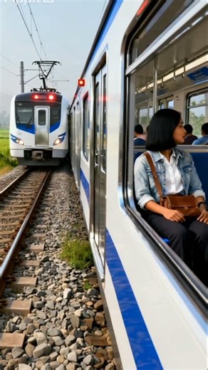 "TRAIN BREAKS DOWN IN THE MIDDLE OF THE TRACKS! Passengers trapped #shorts