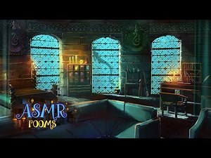 Harry Potter Inspired ASMR - 🐍 Slytherin Dormitory 🐍 - Calming Underwater Magic Ambience