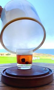 4.7K views · 138 reactions | A view of the golf course is the perfect spot for a smoked old fashioned. Iron Fish Distillery | Arcadia Bluffs | Facebook