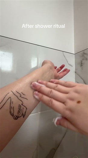 After shower ritual 🤍