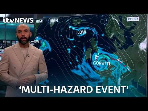 Storm Goretti: When and where is the first storm of 2026 going to hit? | ITV News