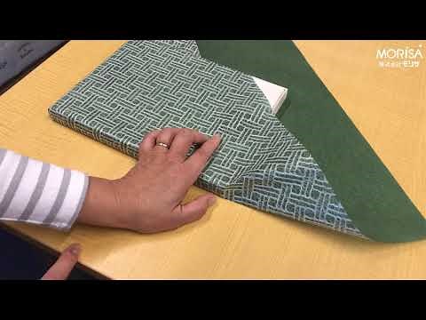 基本ラッピング「斜め包み」【和紙ラッピングのモリサ】