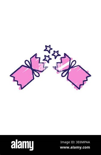 shine light effect animation of xmas cracker Stock Video Footage - Alamy