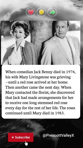 Jack Benny Died in 1974… But His Wife Received His Roses Every Day 🌹