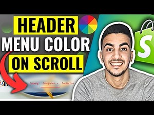 How To Change Header Menu Items Color On Scroll On Shopify