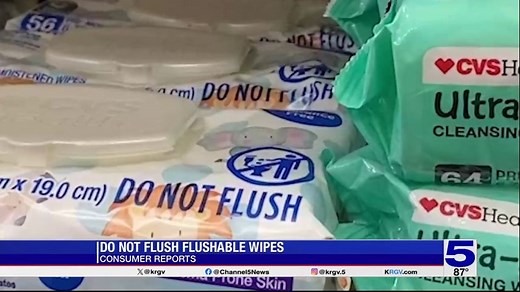 Consumer Reports: Don't flush flushable wipes