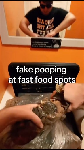 Pranking workers with a fake turd at the restaurant #funny #poopprank #prank
