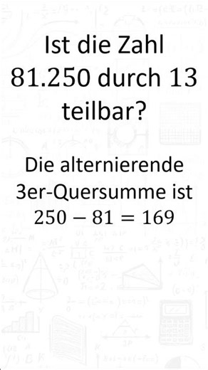Teilbarkeit durch 13 (S000014)